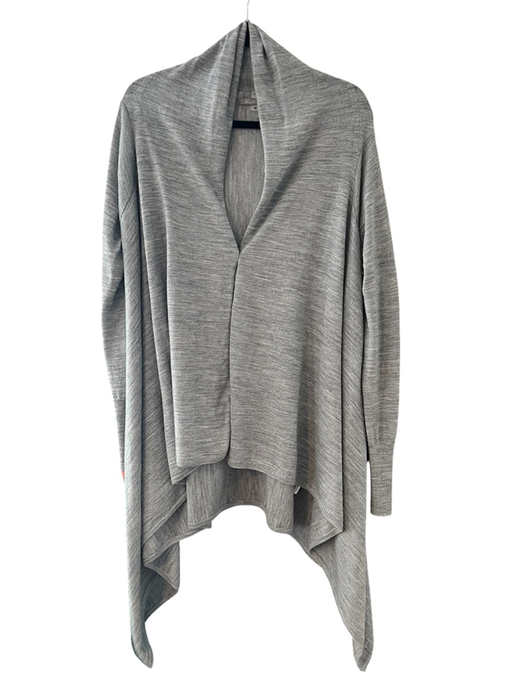 Smartwool Grey Cardigan Sweater Merino Wool Magnet Closure Size Medium